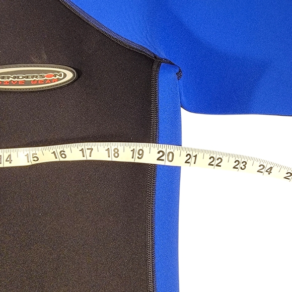 Henderson Shorty Wet Suit Dive Wear Neoprene Front Zip Black & Blue XXXL - Picture 8 of 10